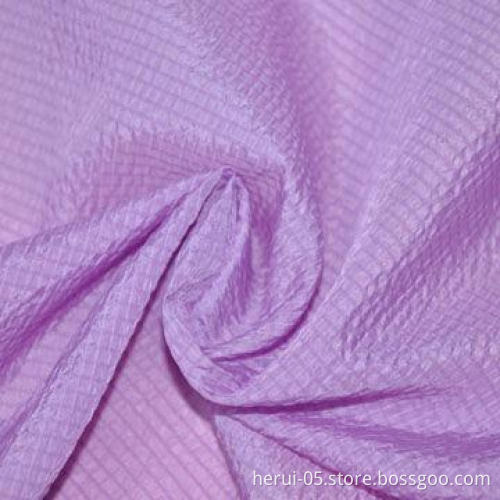 Naturally fluffy 20 x 20D polyamide polyester wrinkle ripstop fabric, dyed and waterproof